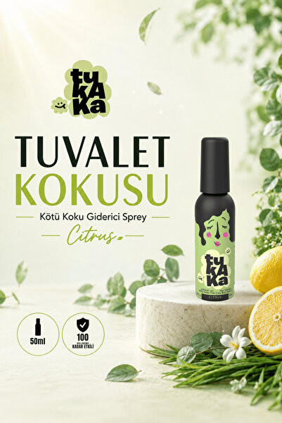 TUKAKA Tuvalet Öncesi Koku Giderici Sprey 50ml Citrus - Uzun Ömürlü Banyo Ve ...