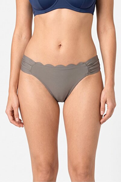 Hunkemöller Women Plain Pull On Bikini Bottom, Dark Khaki