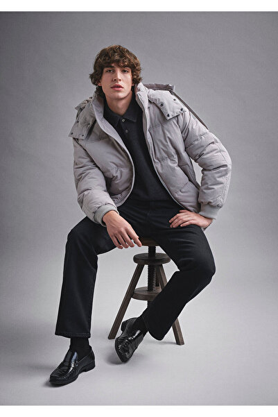 Mavi Hooded Gray Inflatable Jacket 0110553-86791