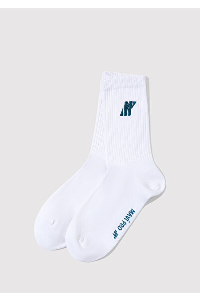 Mavi Pro Nakışlı Soket Çorap 0912192-20844