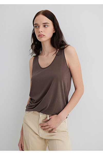 Mavi Tencel ™ ) Modal Blended Brown Undershirt Slim Fit / Tight Fit 1613216-8...