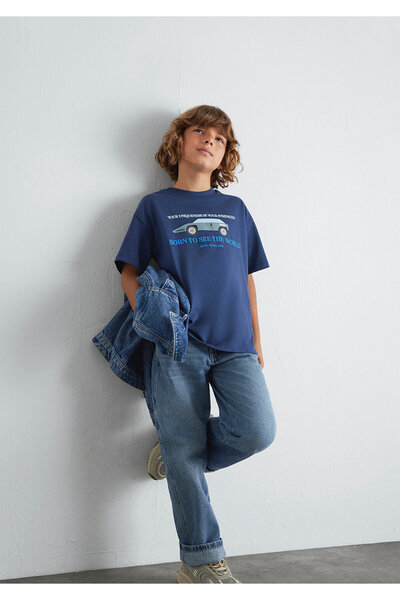 Mavi Car Printed T-Shirt Oversize / Wide Cut 6610363-87737