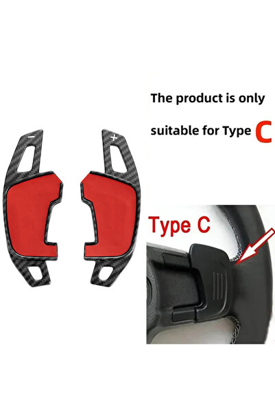 Choice1 For Type C Carbon Car Steering Wheel Shift Paddle Shifter For Volkswa...