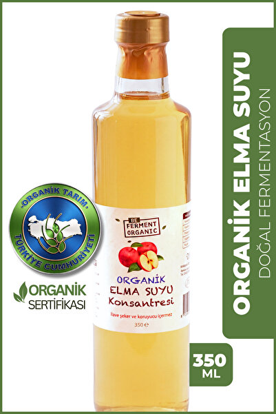 BE FERMENT Organik Elma Suyu Konsantresi | Organik Elma Özü | Şekersiz Tatlan...