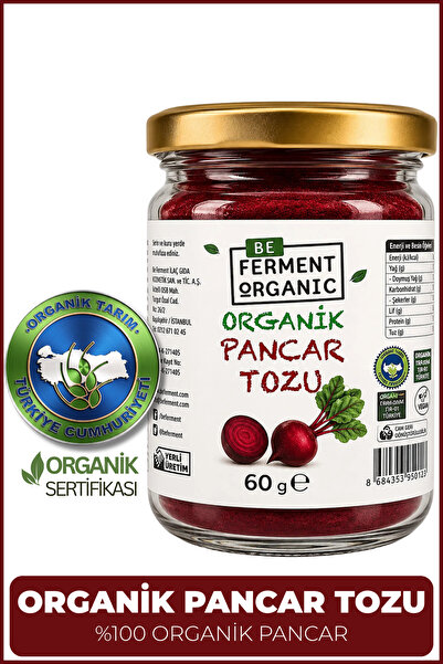 BE FERMENT Organic Pancar Tozu 60 gr