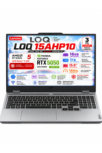LENOVO LOQ 15AHP10 AMD Ryzen 5 220 16GB 1TB SSD RTX 5050 8GB (100W) 15.6" FHD...