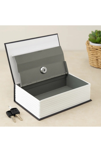 SS HOME CONCEPT Lockable Book Model Piggy Bank - Small 114X80X45 mm