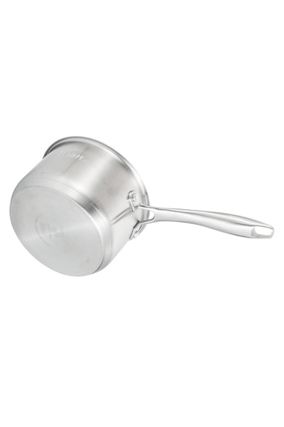 Lätt Home Cratiță mică din oțel inoxidabil cu mâner lung, Ø16 cm, 1.5 L, VITA, Bază completă pentru inducție