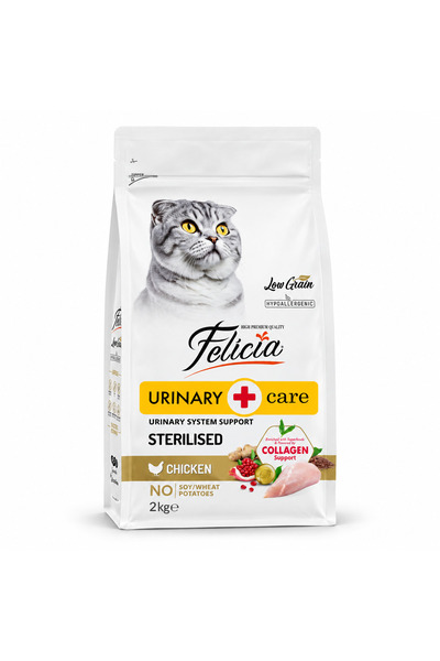 Felicia Urinary-Care Low Grain Hrană uscată completă pentru pisici sterilizat...