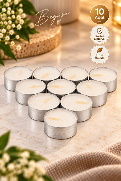 Evisimo Tealight Mum Beyaz 10 Adet – Mum & Kandil, 10'lu Tealight Mum, Beyaz ...