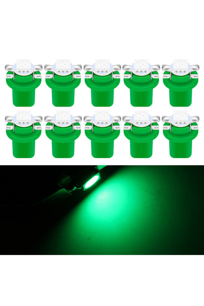 choice2 10pcs green 10PCS T5 B8.5d 1SMD LED Auto Lights Widow Lamps Auto Dash...