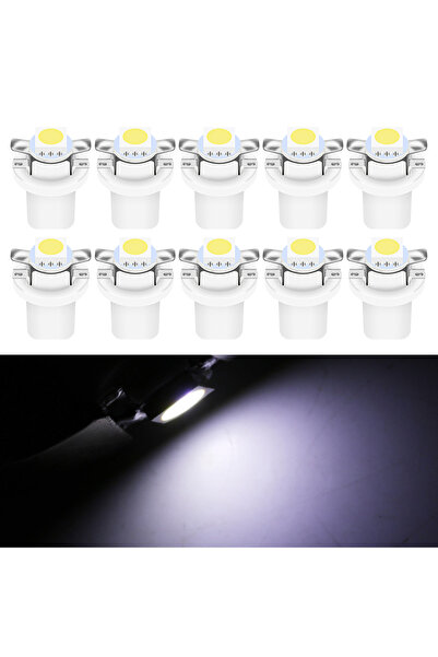 Choice 10 قطع بيضاء T5 B8.5d 1SMD LED أضواء سيارة، مصابيح لوحة القيادة، أضواء...