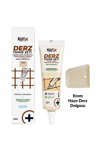 Hazır Derz Dolgu Tüpü Krem 250 gr – Hızlı Kuruyan Derz Tamir ve Yenileme Tüpü