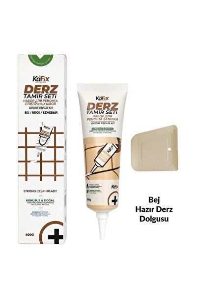 Kafix strong.clean.ready Hazır Derz Dolgu Tüpü Bej 400 gr – Hızlı Kuruyan Der...