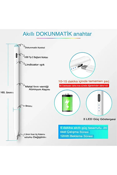Genel Markalar Tüm Cihazlara Uyumlu Dokunmatik Universal Stylus Ipad Android Tablet Kalemi Stylus-pen