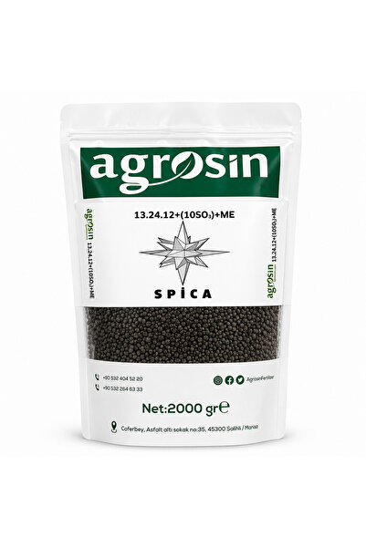 Agrosin Spica 13.24.12+(2MgO)+(10SO3)+ME Granül NPK Gübre 2 kg