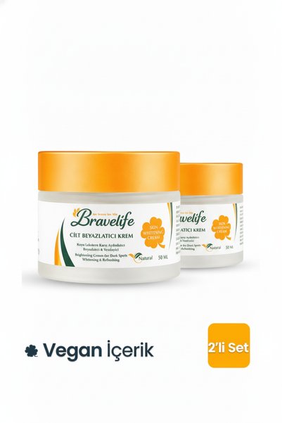 Bravelife كريم العناية بالتفتيح مع الأربوتين والبانثينول 50 مل، مجموعة من قطعتين