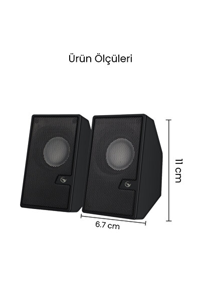 SPRANGE 2’li Tak Çalıştır USB Bilgisayar Hoparlörü – Güçlü Ses, Kompakt Tasar...