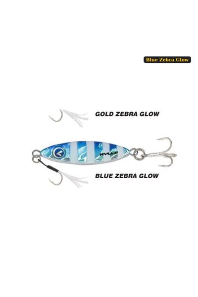 RYUJI Zuby 38mm 10gr Jig Yem Blue Zebra Glow