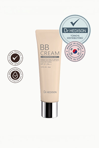 Dr. HEDISON BB Cream SPF37 PA++ Doğal Mat Kapatıcı Nemlendirici Güneş Korumal...