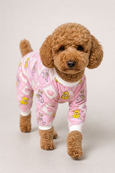 Kemique Teddy Toad Penye Köpek Tulum Pijama
