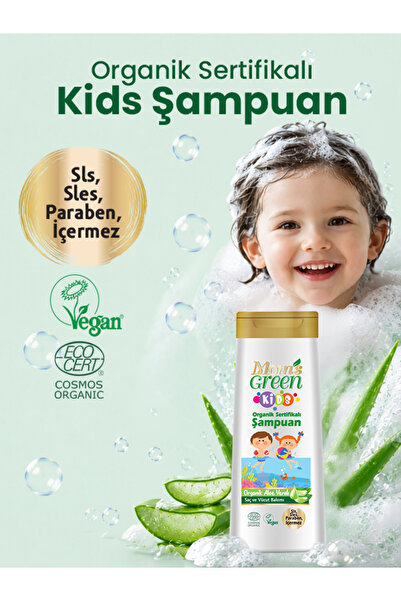 Mom's Green Children's Shampoo Organic Aloe Vera 400 ml Ecocosmos