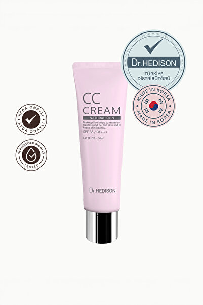 Dr. HEDISON كريم CC بعامل حماية من الشمس SPF38، كريم تغطية متوسطة، مرطب، موحد...