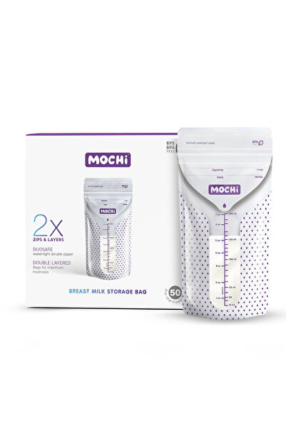 Mochi Süt Saklama Poşeti 200 ml 50' Li 0 Ay+