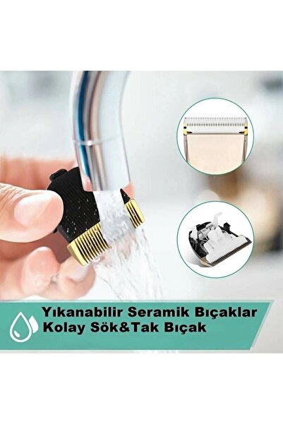 Janva Pet-66 Yeni Model Çift Bataryalı Şarjlı Kedi Köpek Tıraş Makinesi Pet T...