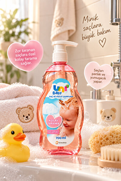 Uni Baby Kolay Tarama Saç Ve Vücut Şampuanı 700 ml