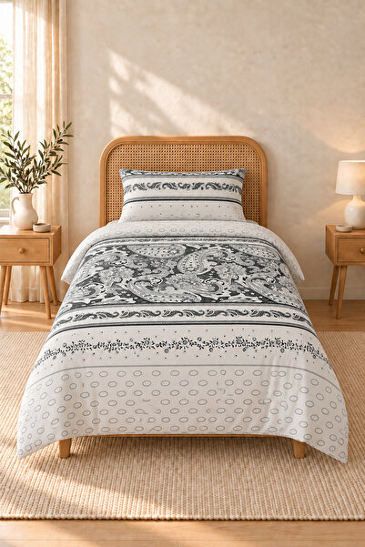 Boreas Home طقم غطاء لحاف مفرد مطاطي l PREMIUM SOFİA
