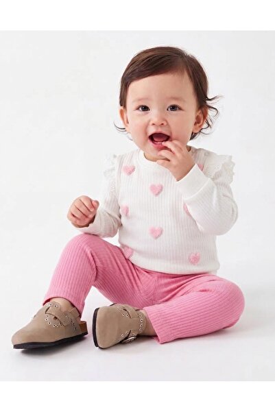 NİKUBY BABY طقم بناتي موسمي مكون من قطعتين، قطن مريح بأكمام طويلة ونقشة قلب و...