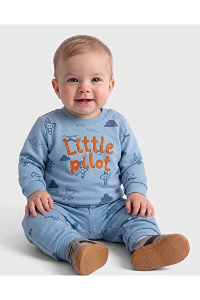 NİKUBY BABY طقم ملابس يومية مريحة للأطفال الأولاد مكون من قطعتين بأكمام طويلة...