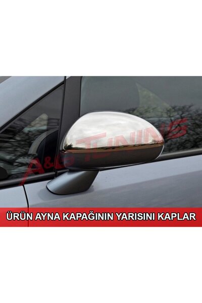 A&G Tuning Opel Corsa D Krom Ayna Kapağı Tk 2007 Üzeri Paslanmaz Çelik