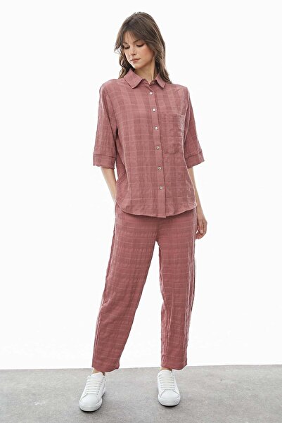 PAULMARK Textured Trousers