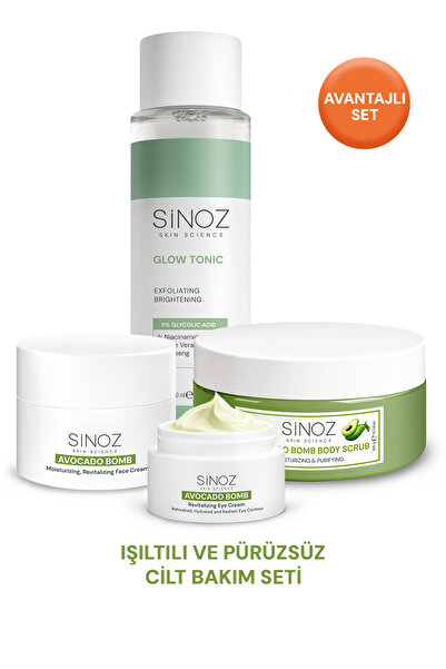 SİNOZ Işıltılı ve Pürüzsüz Cilt Bakım Seti