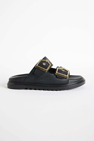 PAULMARK Women's Thick Soled Double Strap Slippers