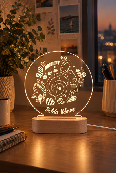Karma Light Markt Sol Anahtarı Sembollü Müzisyenler için Kişiye Özel Hediye L...