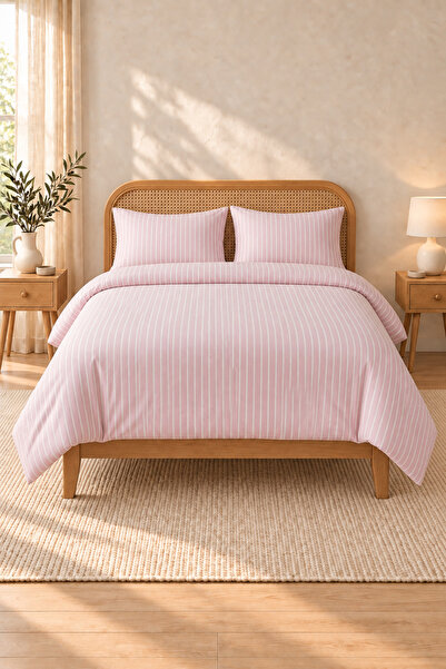 Boreas Home Lines Premium Ranforce Lastikli Çarşaflı Çift Kişilik Nevresim Ta...