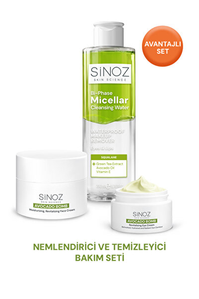 SİNOZ Nemlendirici ve Temizleyici 3'lü Bakım Seti