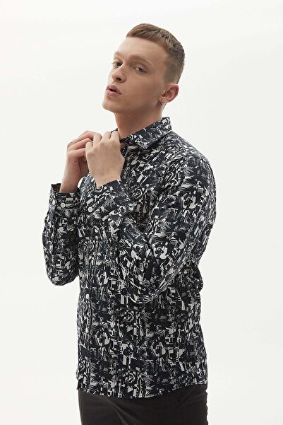 PAULMARK Πουκάμισο με στάμπα Paisley