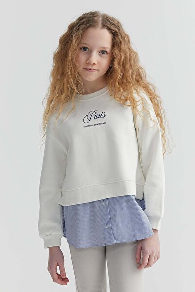 PAULMARK Girl's Detailed Sweat Top