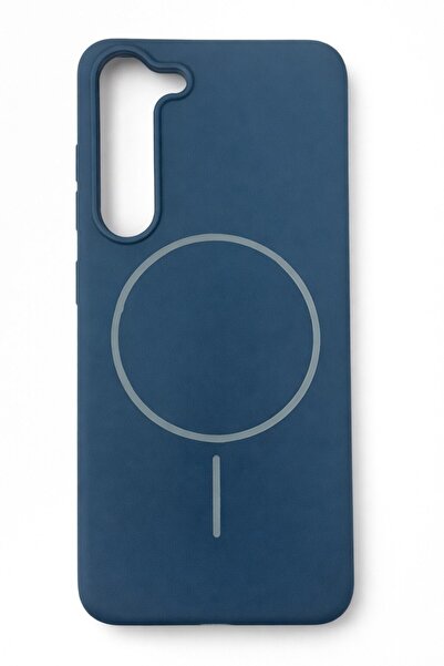 Vissona Samsung Galaxy S23 Kılıf – İçi Kadife – MagSafe Uyumlu – Lacivert Ren...