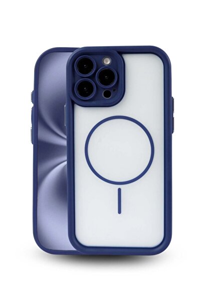 Vissona iPhone 15 Pro Max Kılıf – Kamera Korumalı – MagSafe Uyumlu – Lacivert...