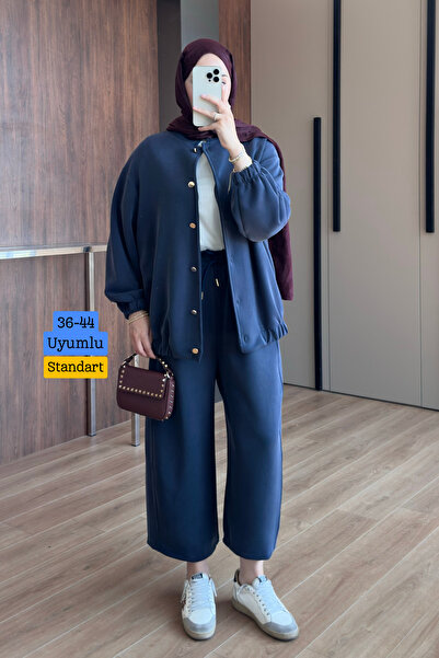 Mogi Butik Γυναικείο Σετ Τεσεττούρ με Μπουφάν Cupra Modal Bomber και Παντελόν...