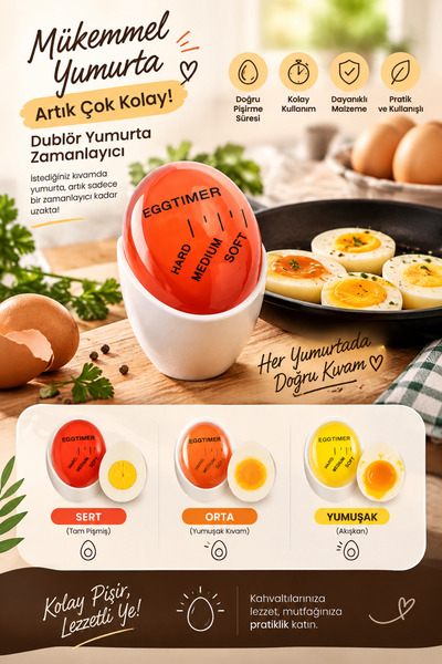 Carat Home Dublör Yumurta Zamanlayıcı