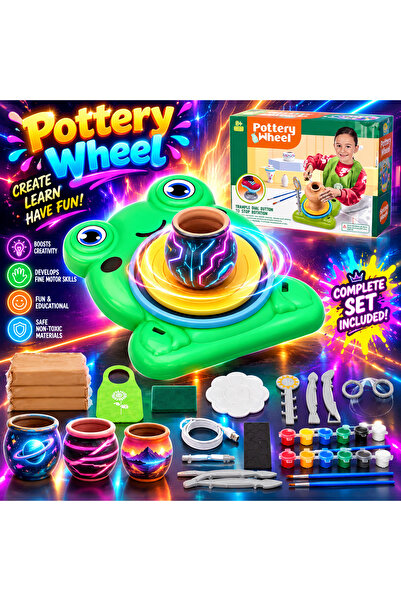 OEM Pottery Kit for Kids – Miniature Electric Potter's Wheel with Accessories