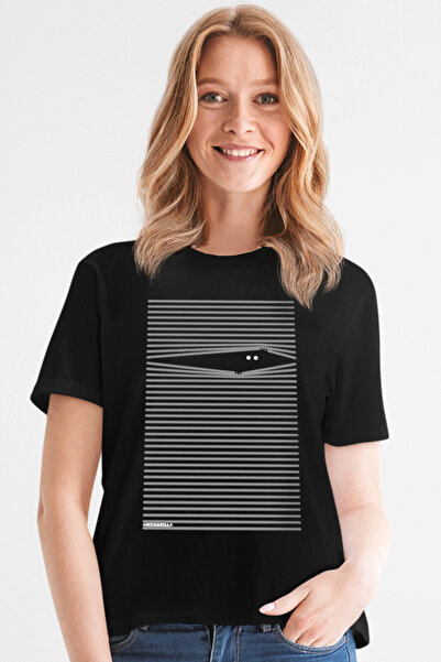 ROCKANDROLL Noluyo Ya Tricou negru cu mânecă scurtă pentru femei