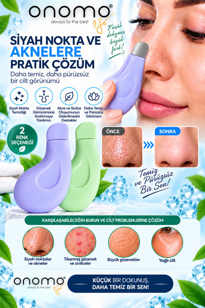 Life Siyah Nokta Temizleme Aparatı Cilt Gözenek Temizleyici Yeşil / Mor