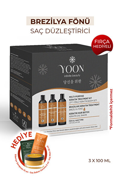 YOON Brezilya Fönü, Saç Düzleştirme & Keratin Botoks, Güçlendirici Ve Besleyi...